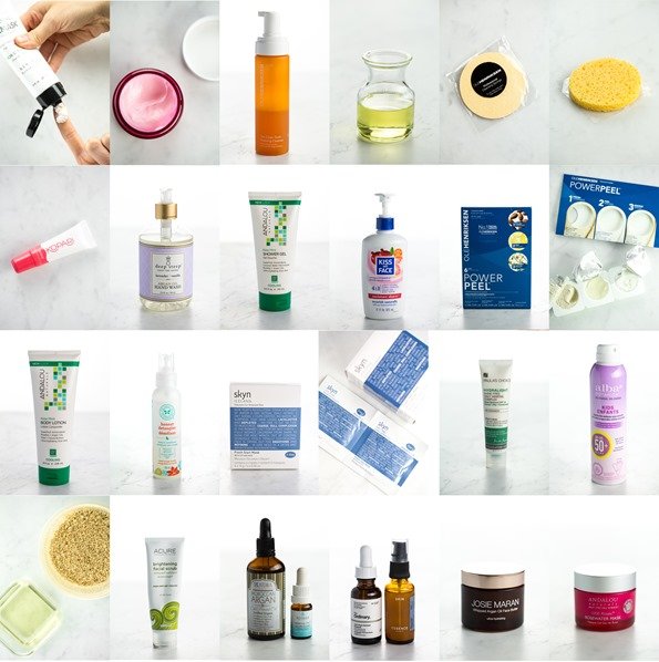 Premium beauty products, skincare, perfumes, and moisturizers.
